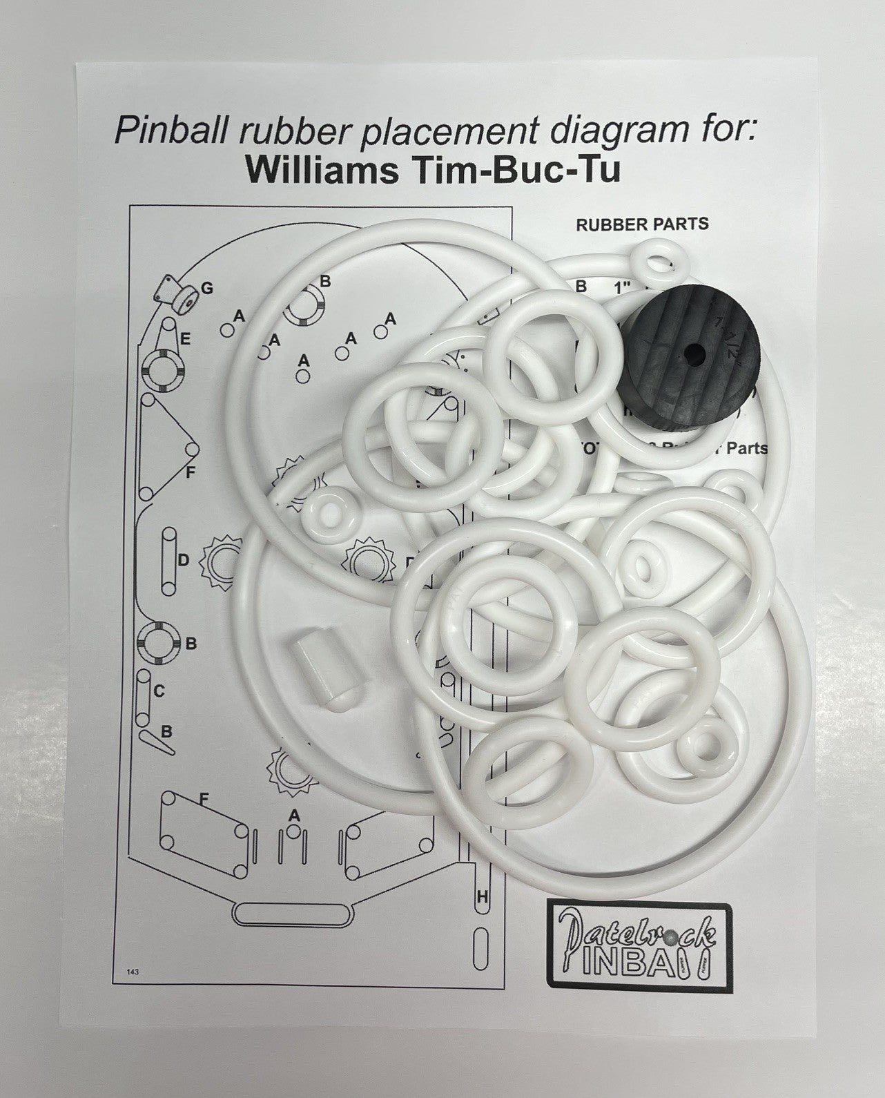 Williams Tim Buc Tu Pinball Machine Maintenance Kit
