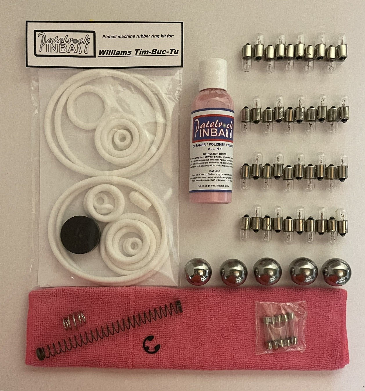 Williams Tim Buc Tu Pinball Machine Maintenance Kit