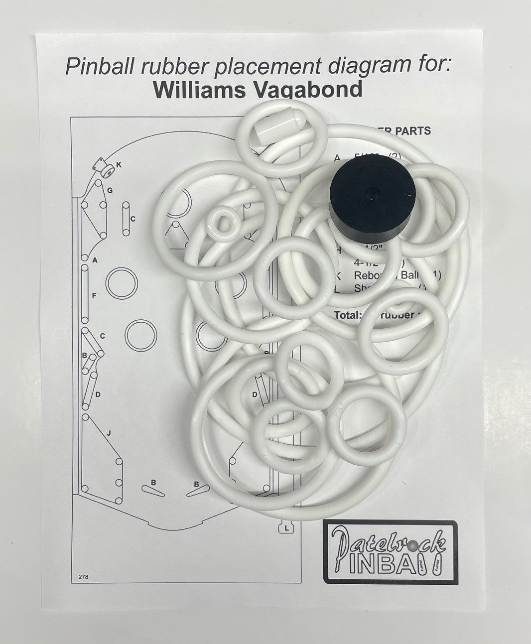 Williams Vagabond Pinball Machine Maintenance Kit