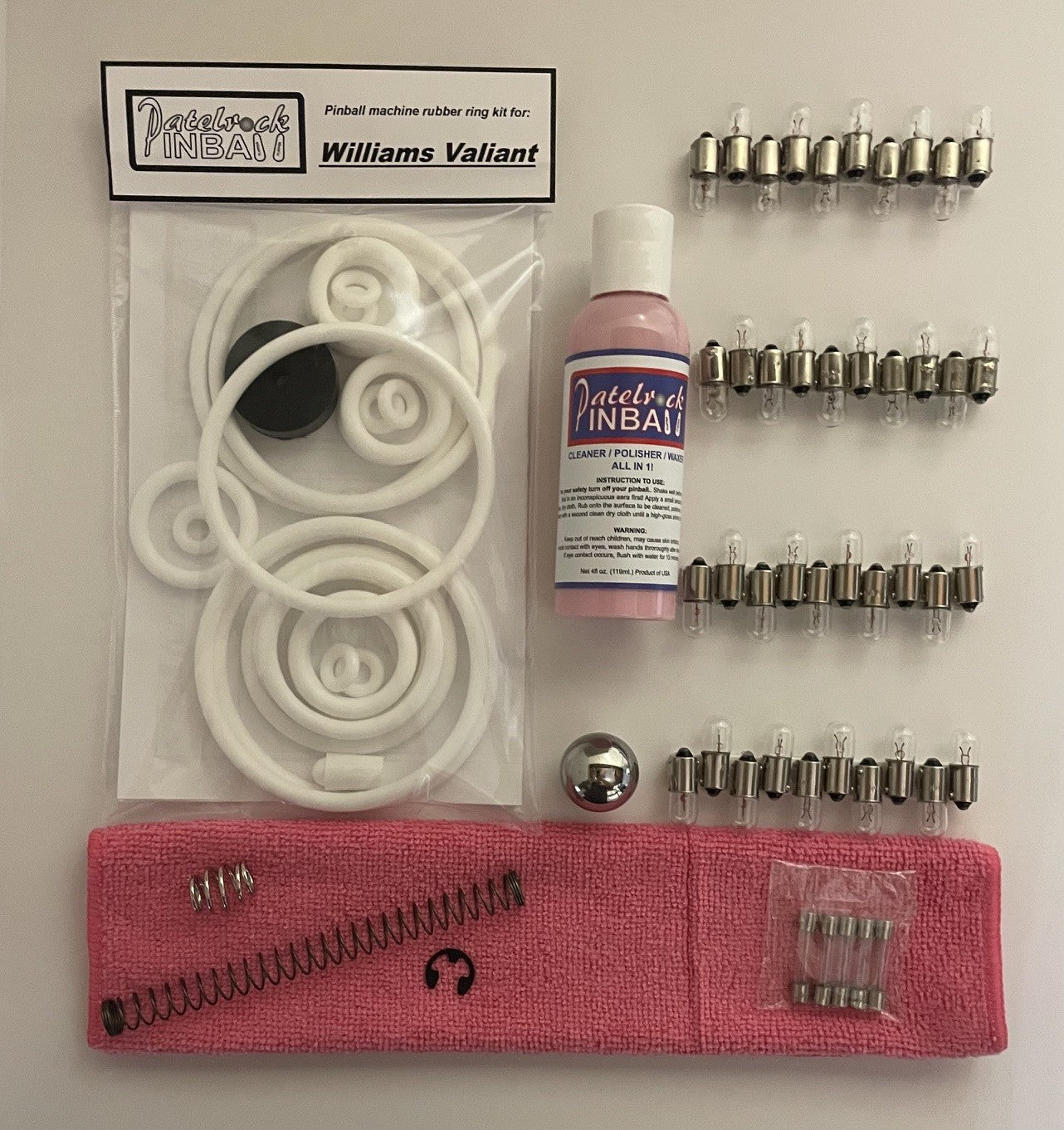 Williams Valiant Pinball Machine Maintenance Kit