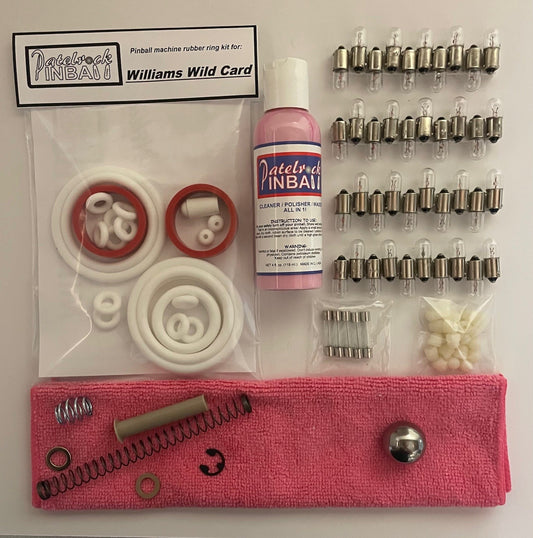 Williams Wild Card Pinball Machine Maintenance Tune Up Kit