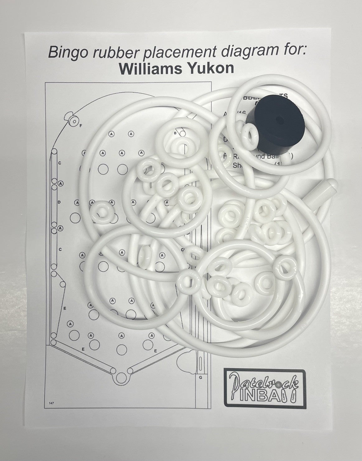 Williams Yukon Bingo Machine Rubber Ring Kit