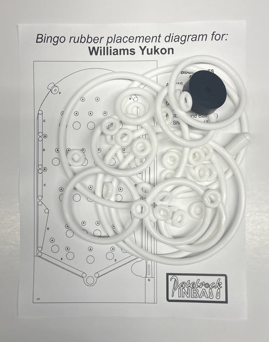 Williams Yukon Bingo Machine Rubber Ring Kit