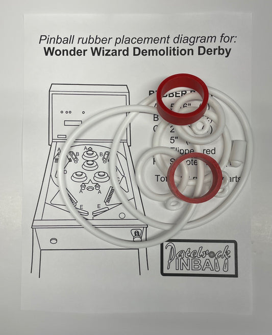 Wonder Wizard Demolition Derby Pinball Machine Maintenance Kit
