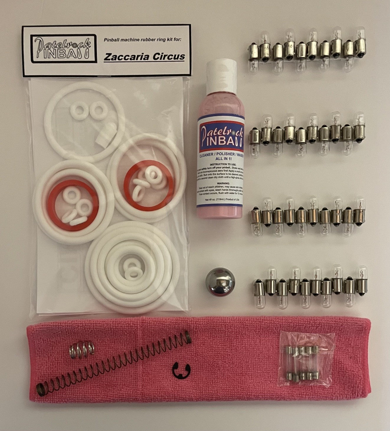 Zaccaria Circus Pinball Machine Maintenance Kit