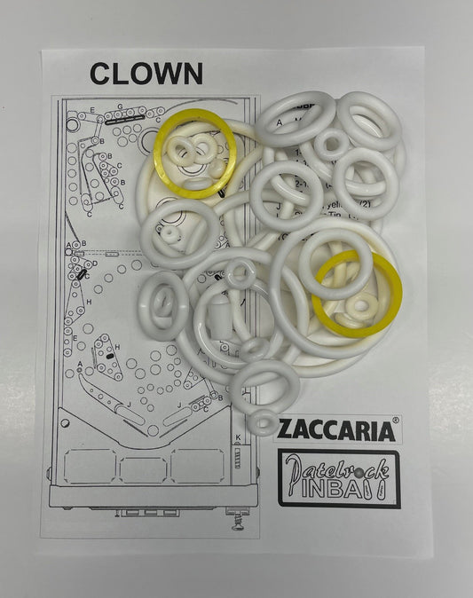 Zaccaria Clown Pinball Machine Rubber Ring Kit
