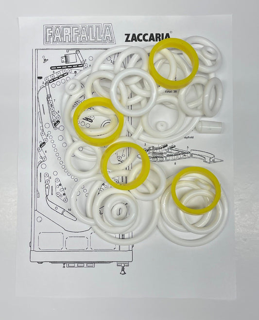 Zaccaria Farfalla Pinball Machine Rubber Ring Kit