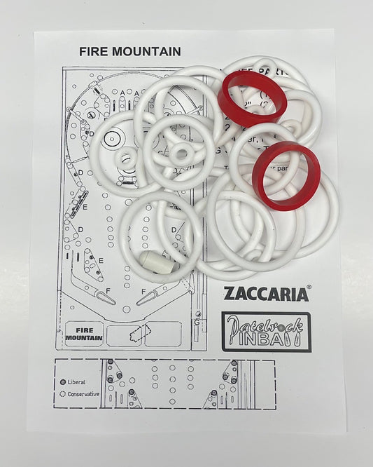 Zaccaria Fire Mountain Pinball Machine Rubber Ring Kit