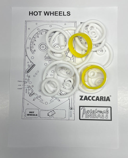 Zaccaria Hot Wheels Pinball Machine Rubber Ring Kit