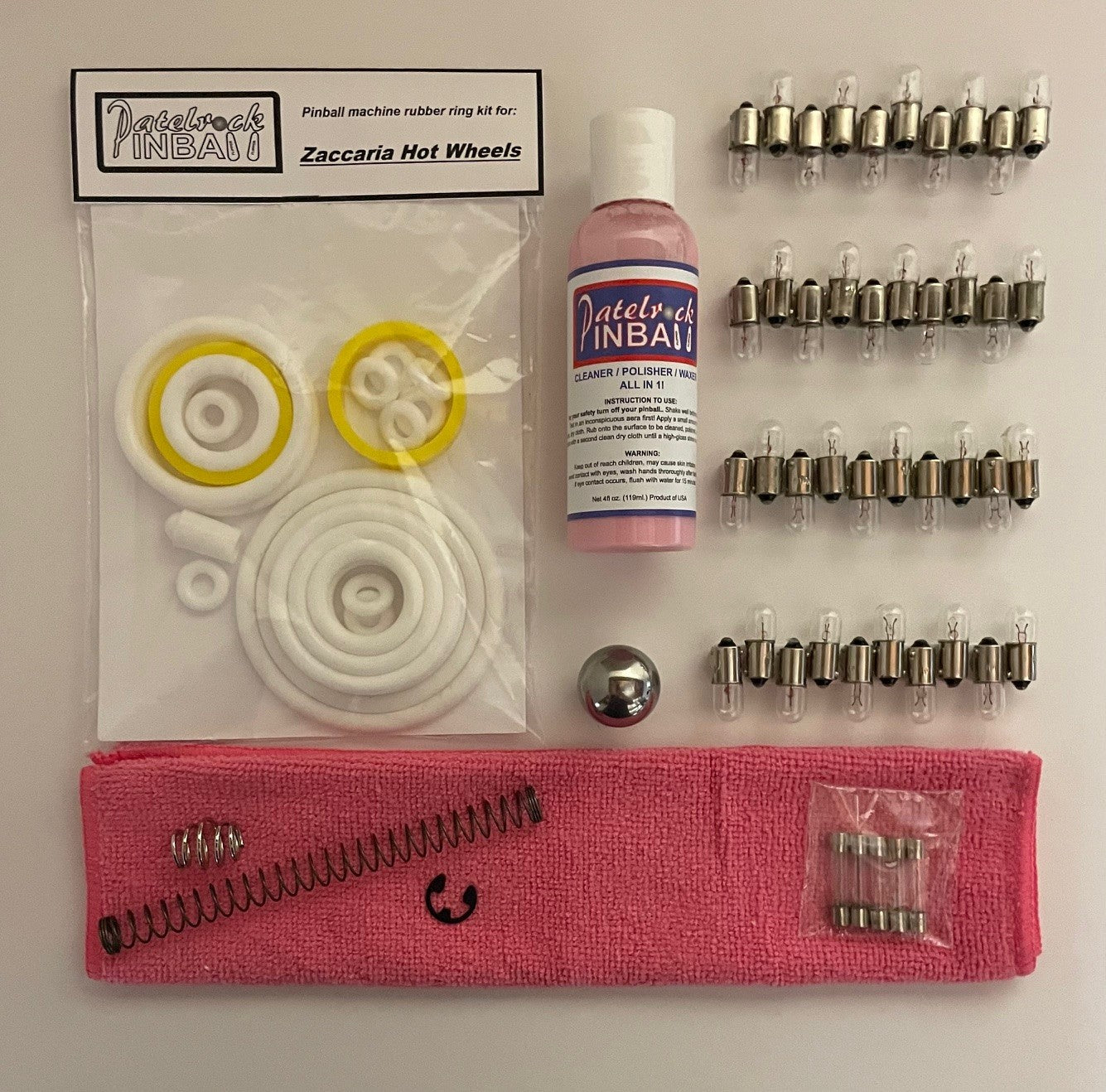 Zaccaria Hot Wheels Pinball Machine Maintenance Kit