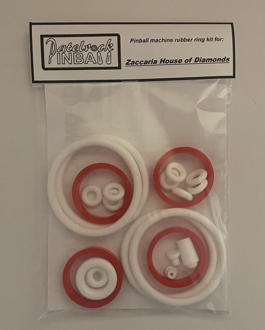 Zaccaria House of Diamonds Pinball Machine Rubber Ring Kit