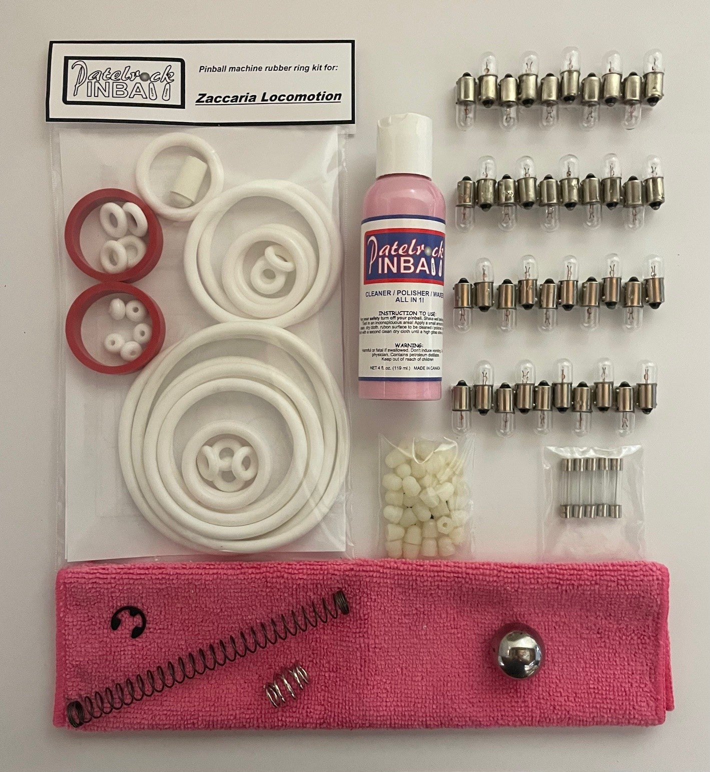 Zaccaria Locomotion Pinball Machine Maintenance Kit