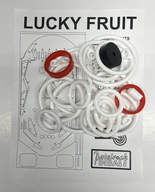 Zaccaria Lucky Fruit Pinball Machine Rubber Ring Kit