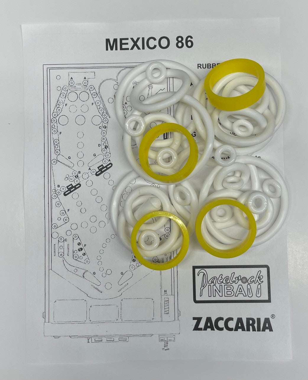 Zaccaria Mexico 86 Pinball Machine Maintenance Kit