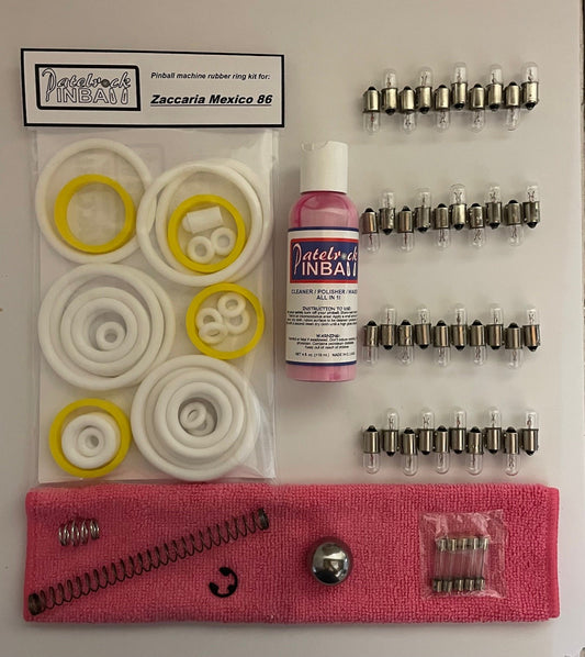 Zaccaria Mexico 86 Pinball Machine Maintenance Kit