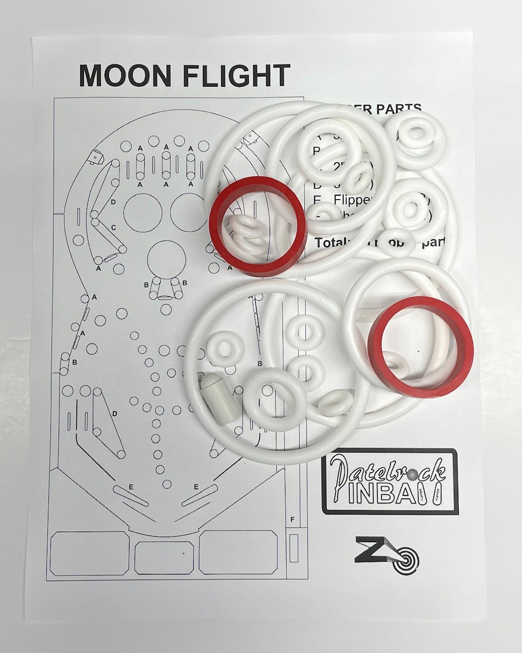 Zaccaria Moon Flight Pinball Machine Maintenance Kit
