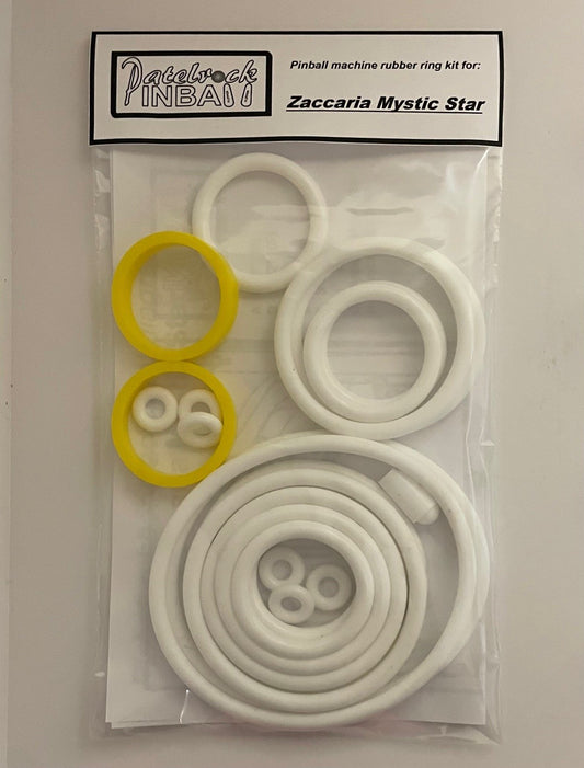 Zaccaria Mystic Star Pinball Machine Rubber Ring Kit
