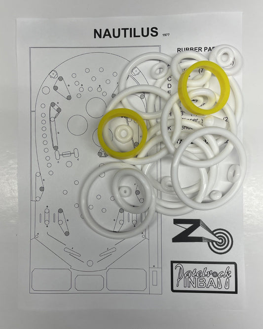 Zaccaria Nautilus Pinball Machine Rubber Ring Kit