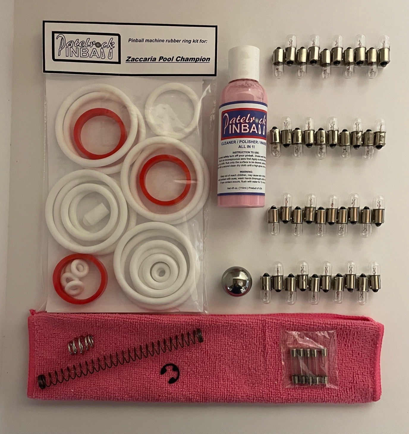 Zaccaria Pool Champion Pinball Machine Maintenance Kit