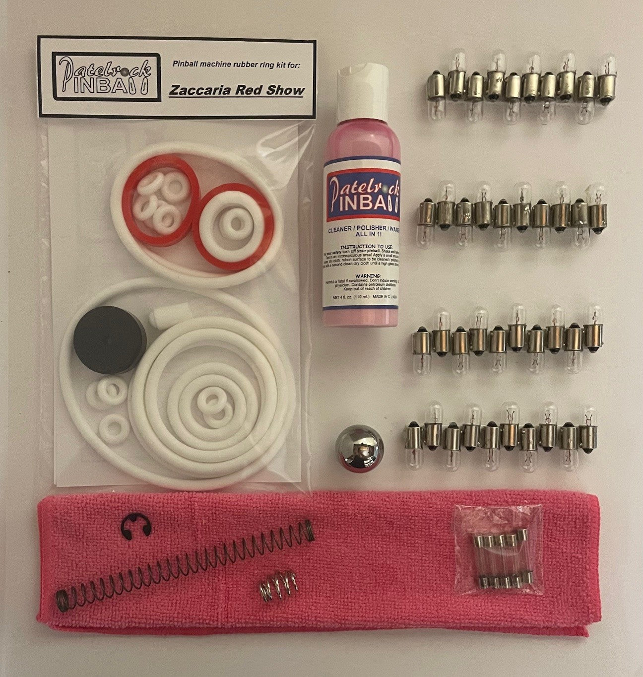 Zaccaria Red Show Pinball Machine Maintenance Kit