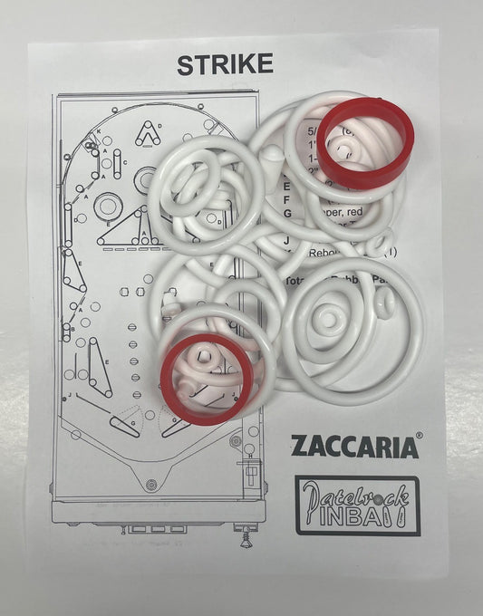 Zaccaria Strike | Solid State Pinball Machine Rubber Ring Kit