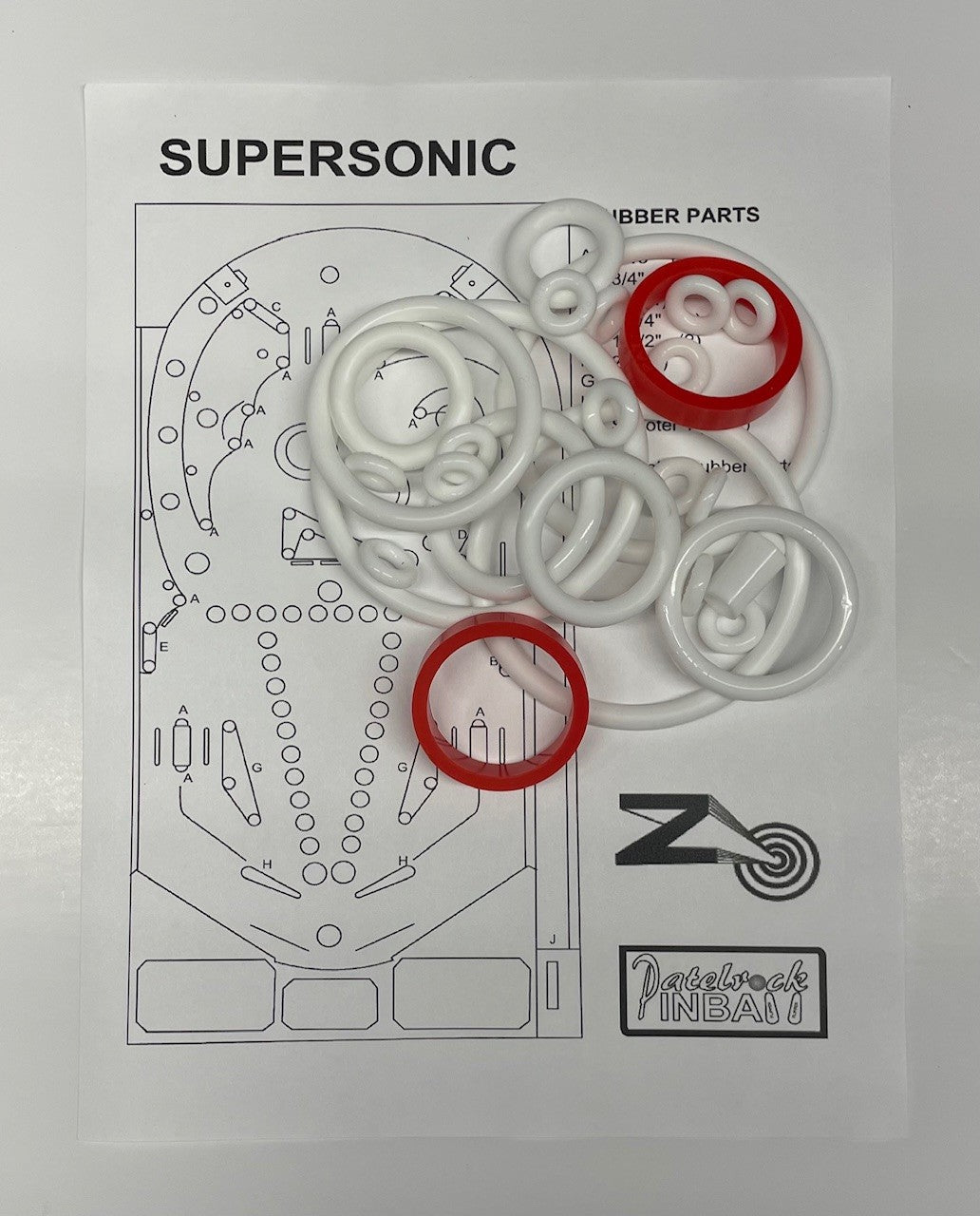 Zaccaria Supersonic Pinball Machine Maintenance Kit