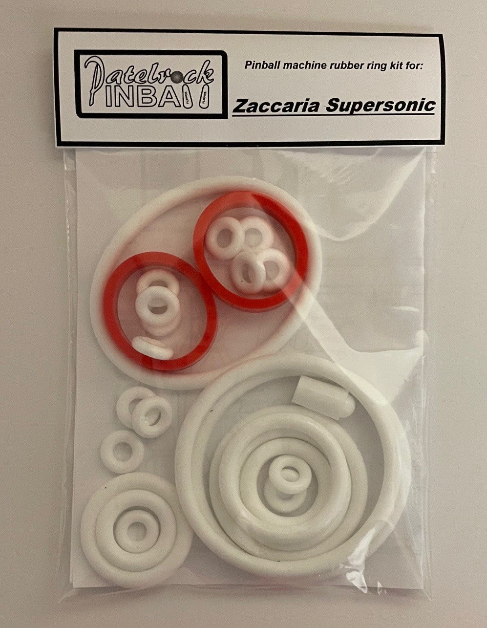 Zaccaria Supersonic Pinball Machine Rubber Ring Kit