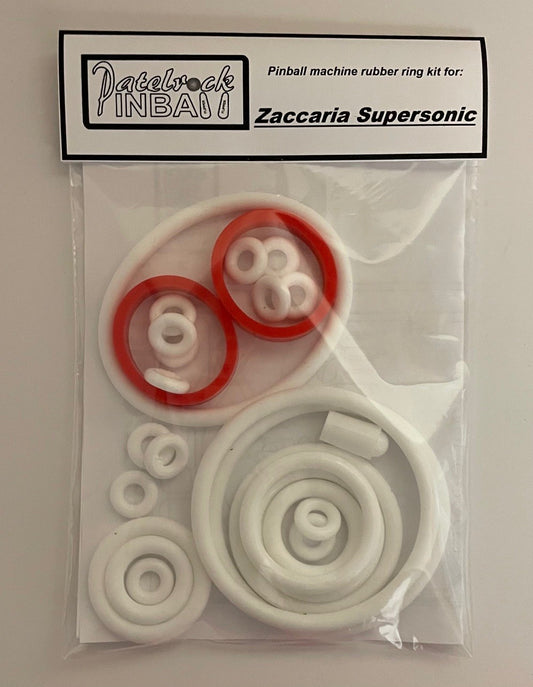 Zaccaria Supersonic Pinball Machine Rubber Ring Kit