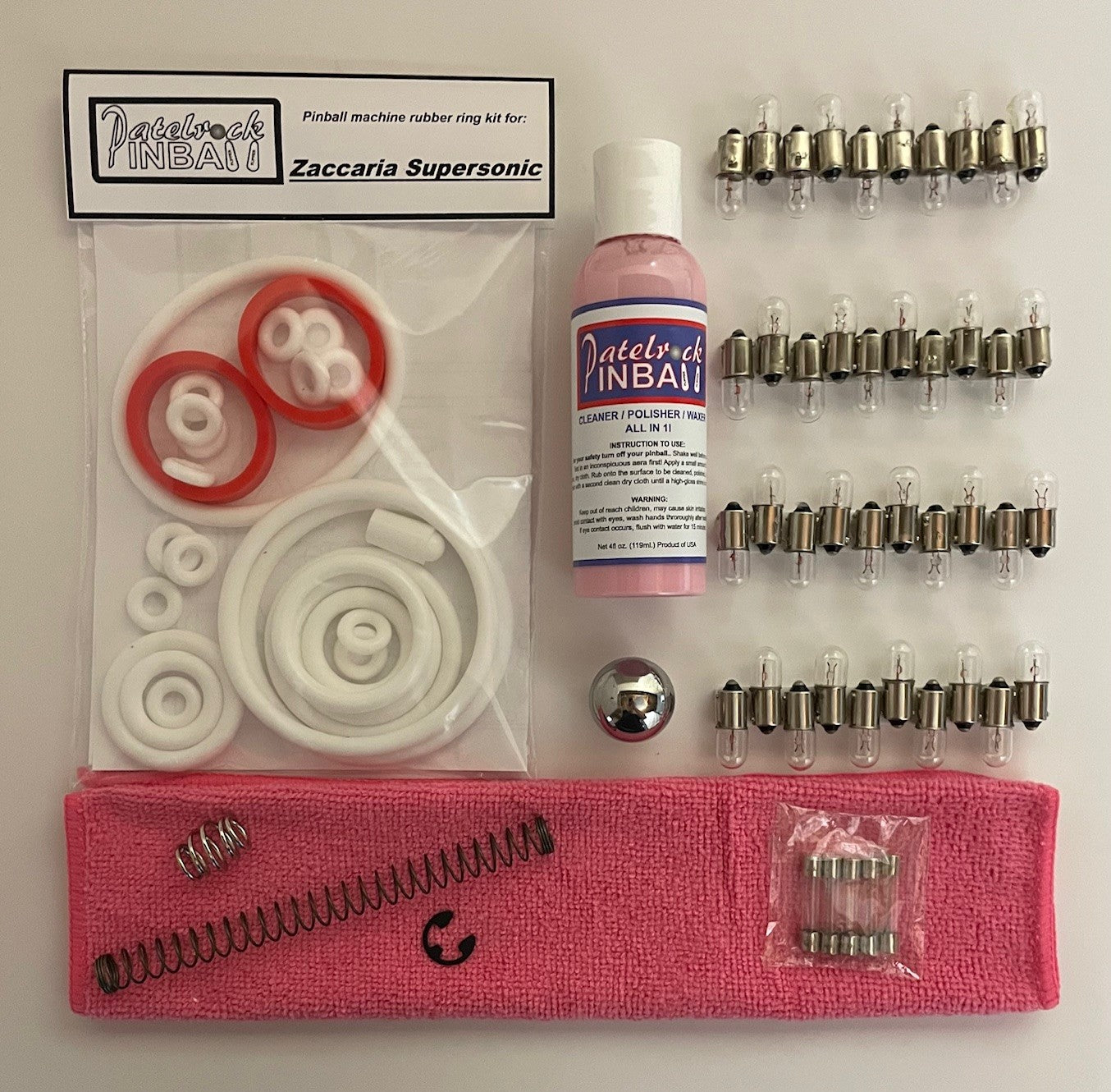 Zaccaria Supersonic Pinball Machine Maintenance Kit