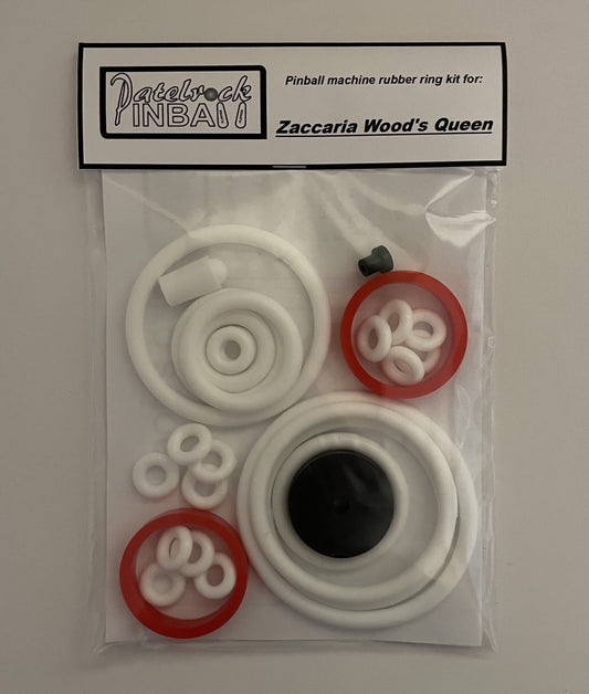 Zaccaria Wood's Queen Pinball Machine Rubber Ring Kit