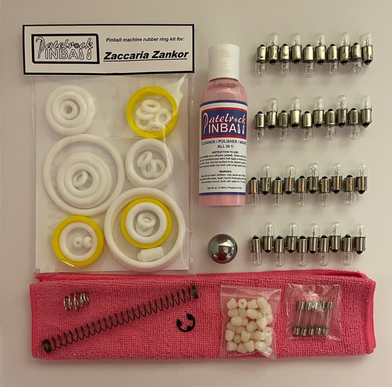 Zaccaria Zankor Pinball Machine Maintenance Kit